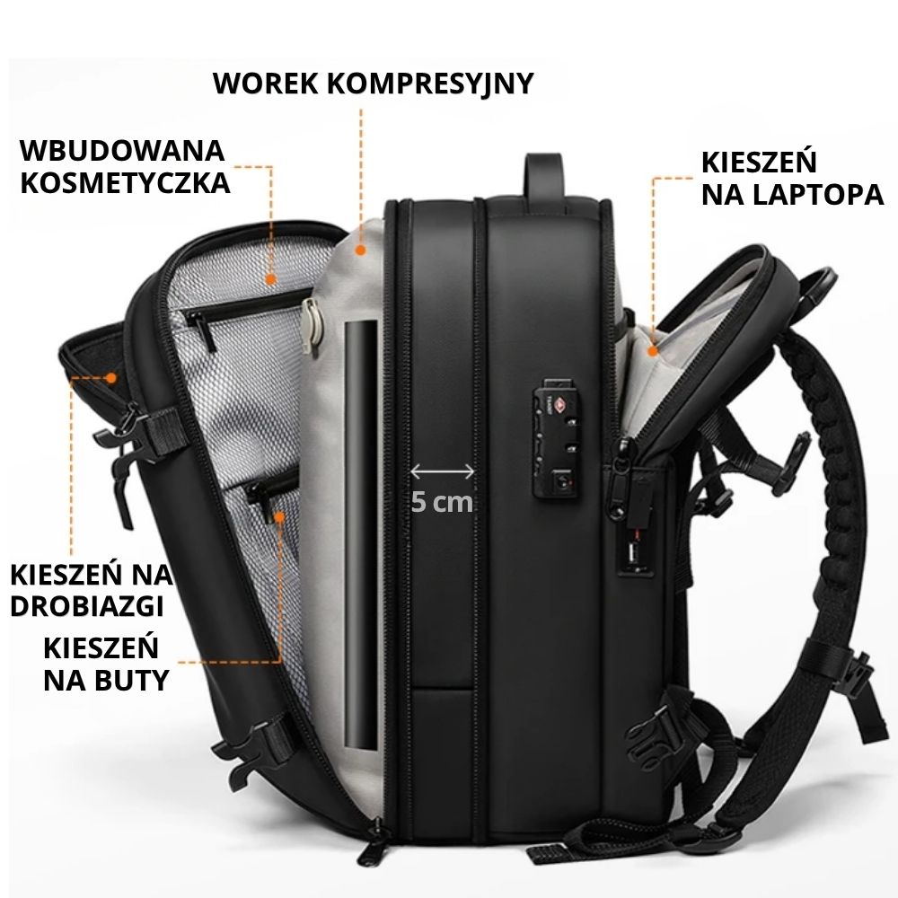 wielofunkcyjny plecak próżniowy